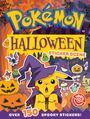 "Pokémon Halloween Sticker Scene", "Über 150 gruselige Sticker!" Illustration: Pikachu mit Hexenhut, Kürbisse und Geistermotiv.