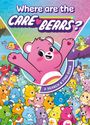 Text "Where are the Care Bears? A Search & Find Book". Illustration vieler bunter, fröhlicher Bären.