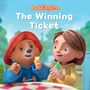 „The Adventures of Paddington: The Winning Ticket.“ Zwei animierte Charaktere lächeln, Paddington Bär und ein Kind.