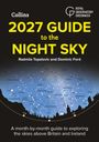 "2027 GUIDE to the NIGHT SKY" von Radmila Topalovic und Dominic Ford. Himmelskarte über einer Landschaft.