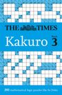 "The Times Kakuro Book 3". Oben und unten Kakuro-Rätsel mit blauen und weißen Feldern und schwarzen Zahlen.