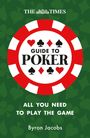 "The Times Guide to Poker", "All you need to play the game", "Byron Jacobs". Pokersymbolik auf grünem Hintergrund.