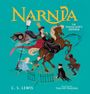 Text: "NARNIA", "THE MAGICIAN'S NEPHEW", "C. S. LEWIS", "Illustrated by THAI MY PHUONG". Illustration: Menschen, Pferd, Laterne.