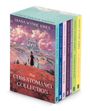 Boxen-Set "The Chrestomanci Collection" von Diana Wynne Jones, zeigt eine Burg in einer fantastischen Landschaft.