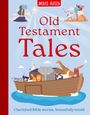 Text: "Miles Kelly, Old Testament Tales, Cherished Bible stories, beautifully retold." Illustration von Arche mit Tieren.