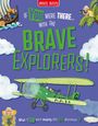 Auf violettem Hintergrund steht in grüner Schrift: "BRAVE EXPLORERS! Was wäre, wenn du die wichtigen Entscheidungen treffen würdest?"