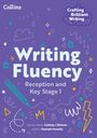 "Writing Fluency: Reception and Key Stage 1. Series editor: Lindsay J Skinner. Author: Hannah Howells." Bunte Kritzeleien.