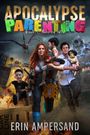 "Apocalypse Parenting: Book 5: Running Wild"  

Frau mit Kindern vor Dinosauriern und brennendem Fahrzeug.