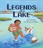 Text: "Legends of a Lake" und "Three Stories from the Island That Paves the World". Kind spielt mit Hund am See.