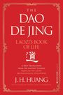 "THE DAO DE JING: LAOZI'S BOOK OF LIFE, neue Übersetzung von J. H. Huang. Roter Hintergrund, stilvolle Rahmen."