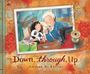 "Down, through, Up" von Shirley Ng-Benitez. Illustration: Kind mit Panda und ältere Person mit Nähmaschine.
