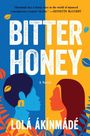 "BITTER HONEY", "A Novel" von Lọlá Ákínmádé. Zwei Profilansichten, blau und orange, von Frauen mit Blättern dekoriert.