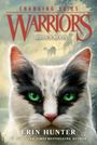 Text: "CHANGING SKIES WARRIORS HIDDEN MOON ERIN HUNTER #1 NEW YORK TIMES BESTSELLING AUTHOR." 

Illustration einer Katze mit grünen Augen.