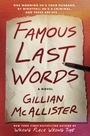 Gillian McAllister: Famous Last Words, Buch