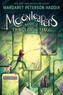 Titel: "MoonlEapers Book 2: Tangled in Time". Eine fantasievolle Illustration zeigt eine Person, die durch ein leuchtendes Portal greift.