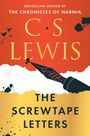 Bestselling Author of The Chronicles of Narnia, C.S. Lewis. The Screwtape Letters. Illustration: Füllfederhalter auf Farbverlauf.