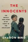 "The Innocents" in großen roten Buchstaben. Zwei Kinder, Junge und Mädchen, blicken in die Ferne mit Flugzeugen im Himmel.