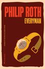 Titel: "Philip Roth - Everyman". Illustration einer gelben Armbanduhr auf braunem Hintergrund.
