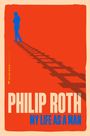Text: "PHILIP ROTH MY LIFE AS A MAN", "MARINER CLASSICS". Illustration: Silhouette eines nachdenklichen Mannes.