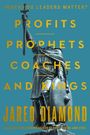 Text: "(WHEN) DO LEADERS MATTER? PROFITS PROPHETS COACHES AND KINGS JARED DIAMOND." Statue eines Ritters mit Schwert und Schild.