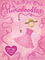"Pinkadoodles", "100+ Pages of Creative Fun!", "by Victoria Kann". Illustration: Mädchen in rosa Kleid mit Krone und Stift.