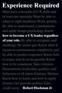 Robert Hoekman: Experience Required: How to become a UX leader regardless of your role, Buch