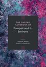 Text: "The Oxford Handbook of Pompeii and its Environs, edited by Joanne Berry, Rebecca Benefiel." Hintergrund in Blau und Pink.