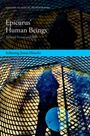 "Epicurus' Human Beings: Beyond Person and Self" von Solmeng-Jonas Hirschi. Über einem blau-gelben Gittermuster.