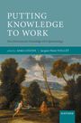 Art& Logins: Putting Knowledge to Work, Buch