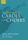 Titel: "Weihnachts Carols for Choirs". Unten: "Fünfzig Weihnachtslieder". Illustration: Engel mit Trompete.