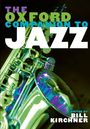 „THE OXFORD COMPANION TO JAZZ“ in großen Schriftarten, daneben ein Saxofon in Blau- und Grüntönen.
