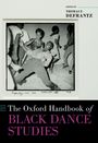 "The Oxford Handbook of Black Dance Studies", bearbeitet von Thomas F. DeFrantz. Schwarz-Weiß-Foto tanzender Menschen.