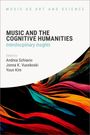 "Music and the Cognitive Humanities: Interdisciplinary Insights." Buntes abstraktes Design mit fließenden Farbströmen.