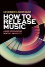 Text: "How to Release Music: A Guide for Educators, Mentors, and Artists." Illustration mit bunten, konzentrischen Halbkreisen.