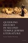 „Queering History in Second Temple Jewish Literature“ von Caryn Tamber-Rosenau. Illustration von Löwen und einer Person.