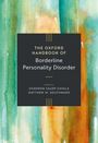 „The Oxford Handbook of Borderline Personality Disorder“, herausgegeben von Shannon Sauer-Zavala, Matthew W. Southward, vor einem Aquarell-Hintergrund in Grün und Orange.