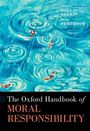 Text: "The Oxford Handbook of Moral Responsibility". Wasseroberfläche mit Kreisen und roten Koi-Fischen.