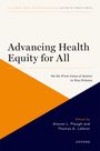 „Advancing Health Equity for All.“ Untertitel: „On the Front Lines of Justice in New Orleans.“ Drei Farbdreiecke: Weiß, Orange, Dunkelblau.