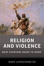 "Religion and Violence: What Everyone Needs to Know" von Mark Juergensmeyer. Ein Reiter trägt eine Rüstung und hält eine Fahne.