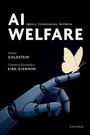 "AI WELFARE", "Agency, Consciousness, Sentience". Namen: Simon Goldstein, Cameron Domenico Kirk-Giannini. Roboterhand mit Schmetterling.