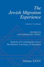 "The Jewish Migration Experience," von Uzi Rebhun, Studienreihe der Hebräischen Universität Jerusalem, Band XXXV. Geometrische Linien.