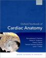 "Oxford Textbook of Cardiac Anatomy" und Autorenliste auf blauer Fläche. Darstellung eines Herzquerschnitts.