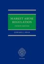 "Market Abuse Regulation, Fourth Edition, Edward J. Swan" in einem grünen Feld auf blauem Hintergrund mit Oxford-Logo.