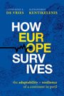 Titel: "HOW EUROPE SURVIVES". Untertitel: "the adaptability + resilience of a continent in peril". Auf blauem Hintergrund.