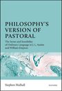 Buchtitel: "Philosophy's Version of Pastoral". Autor: Stephen Mulhall. Cover: Abstrakte grün-weiße Marmorierung.
