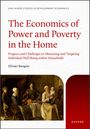 "The Economics of Power and Poverty in the Home" in roter Schrift. Darunter ein Gemälde einer sitzenden Familie beim Essen.