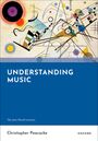 "UNDERSTANDING MUSIC", "The Jean Nicod Lectures", "Christopher Peacocke", "OXFORD". Bunte abstrakte Illustration oben.