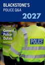 "BLACKSTONE'S POLICE Q&A 2027. VOLUME 3 General Police Duties. Anjali Howard." Ein Polizist in gelber Jacke von hinten.