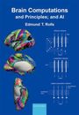 "Brain Computations and Principles; and AI" von Edmund T. Rolls. Drei bunte Gehirnmodelle, drei Netzwerkgrafiken.