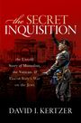 „The Secret Inquisition: The Untold Story of Mussolini, the Vatican, & Fascist Italy’s War on the Jews“ von David I. Kertzer. Ein Soldat salutiert vor rotem Hintergrund.